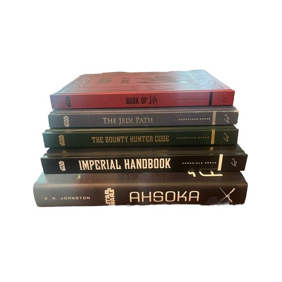 Star Wars,5 Books: Book of Sith, Bounty Hunter Code, Jedi Path, Ahsoka, Handbook - Picture 2 of 3
